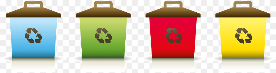 Clipart Of Proper Environment And Bin Illustration, Recycling Symbol, Symbol Free Png Download