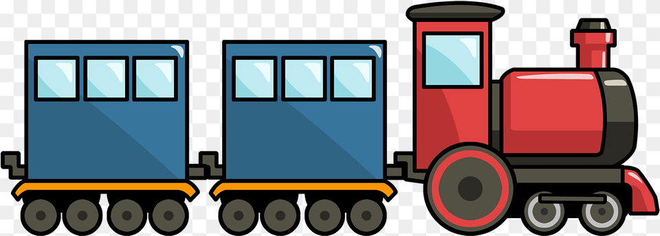 Clipart Of Rail Toy Train Transparent Background, Locomotive, Railway, Vehicle, Transportation Free Png