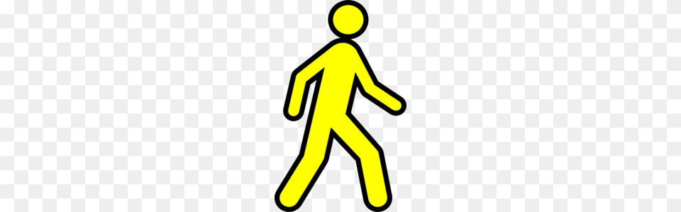 Clipart Of Someone Walking, Sign, Symbol, Pedestrian, Person Free Png Download
