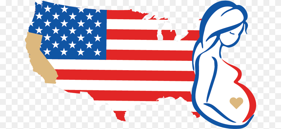 Clipart Of The United States And Pregnant Woman Usa Flag, American Flag, Baby, Person Png