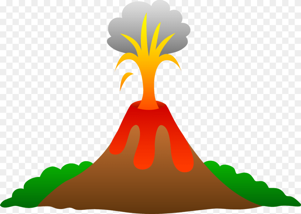 Clipart Of Volcano Winging, Mountain, Nature, Outdoors, Eruption Png