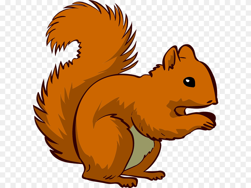 Clipart Of Vulnerable Saves And Squirrel Red Squirrel Clipart, Animal, Mammal, Rodent, Baby Free Png Download