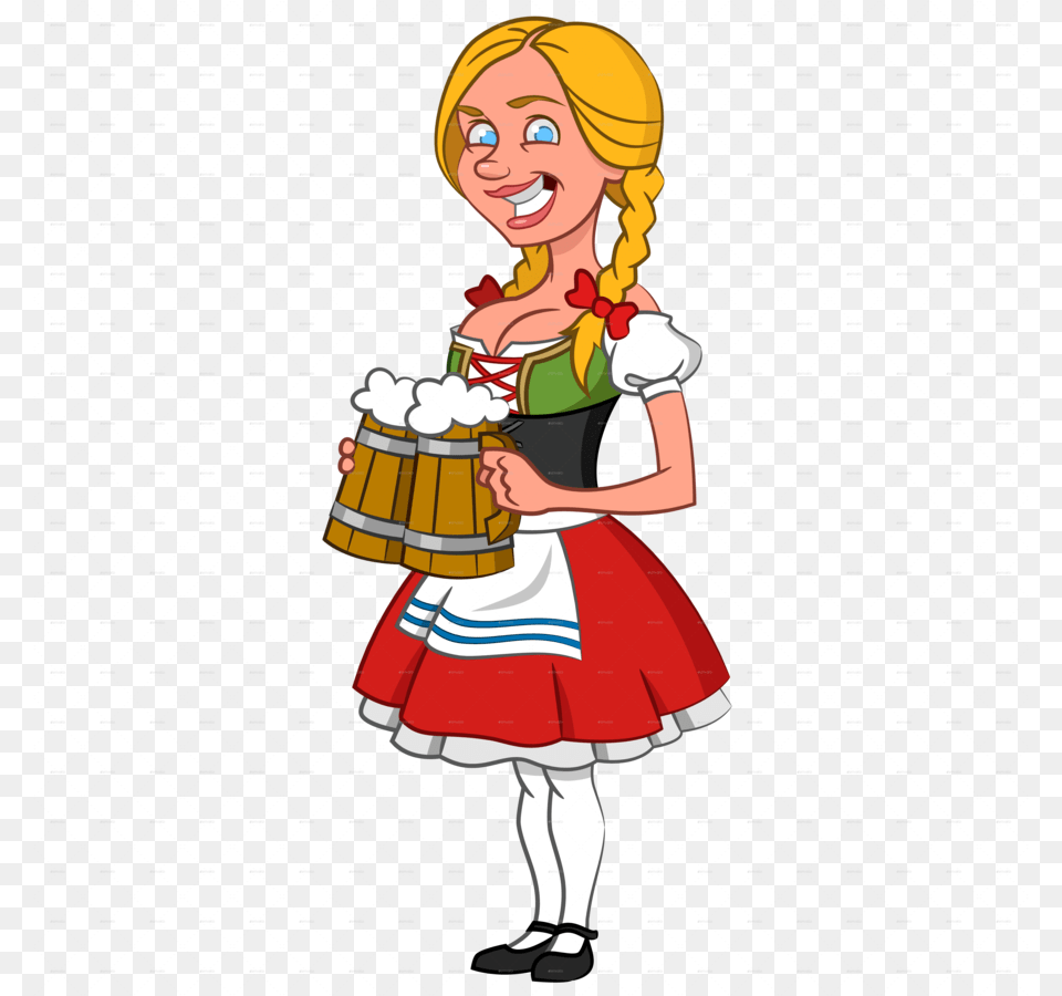 Clipart Oktoberfest Beer Clip Art, People, Person, Adult, Female Png Image