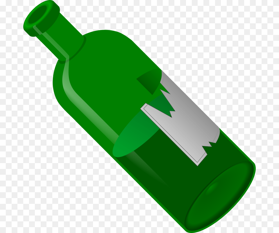 Clipart Old Open Bottle Qubodup, Alcohol, Beverage, Liquor, Wine Free Png Download
