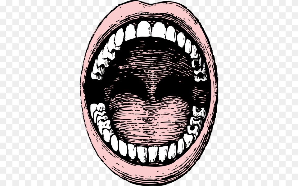 Clipart Open Mouth Screaming Mouth Transparent Open Mouth Line Drawing, Body Part, Person, Teeth, Machine Png Image
