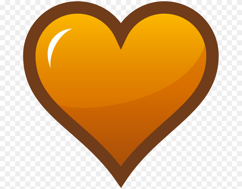 Clipart Orange Heart Icon Pianobrad, Balloon Free Png Download