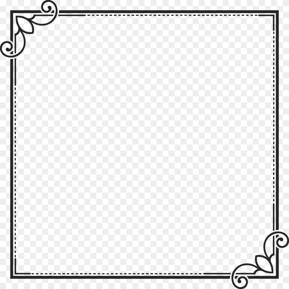 Clipart Ornamental Art Frame Line Frames, Gray Free Png Download