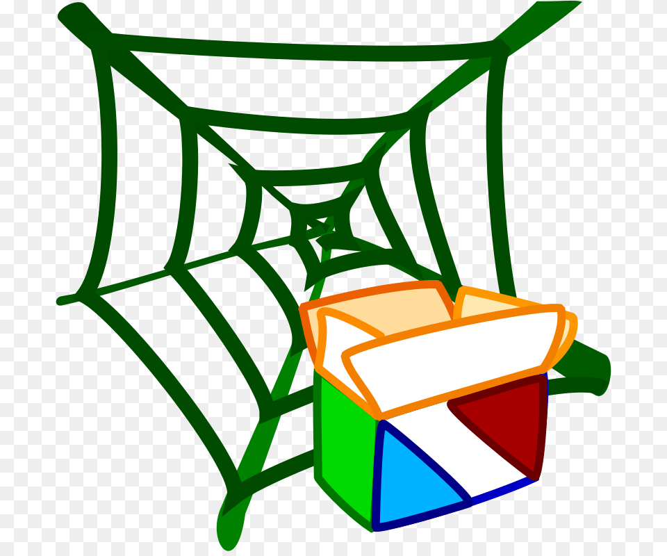 Clipart Package Network Anonymous, Spider Web, Device, Grass, Lawn Free Transparent Png