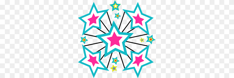 Clipart Para Fiesta Hippy Pop Stars, Star Symbol, Symbol Free Transparent Png