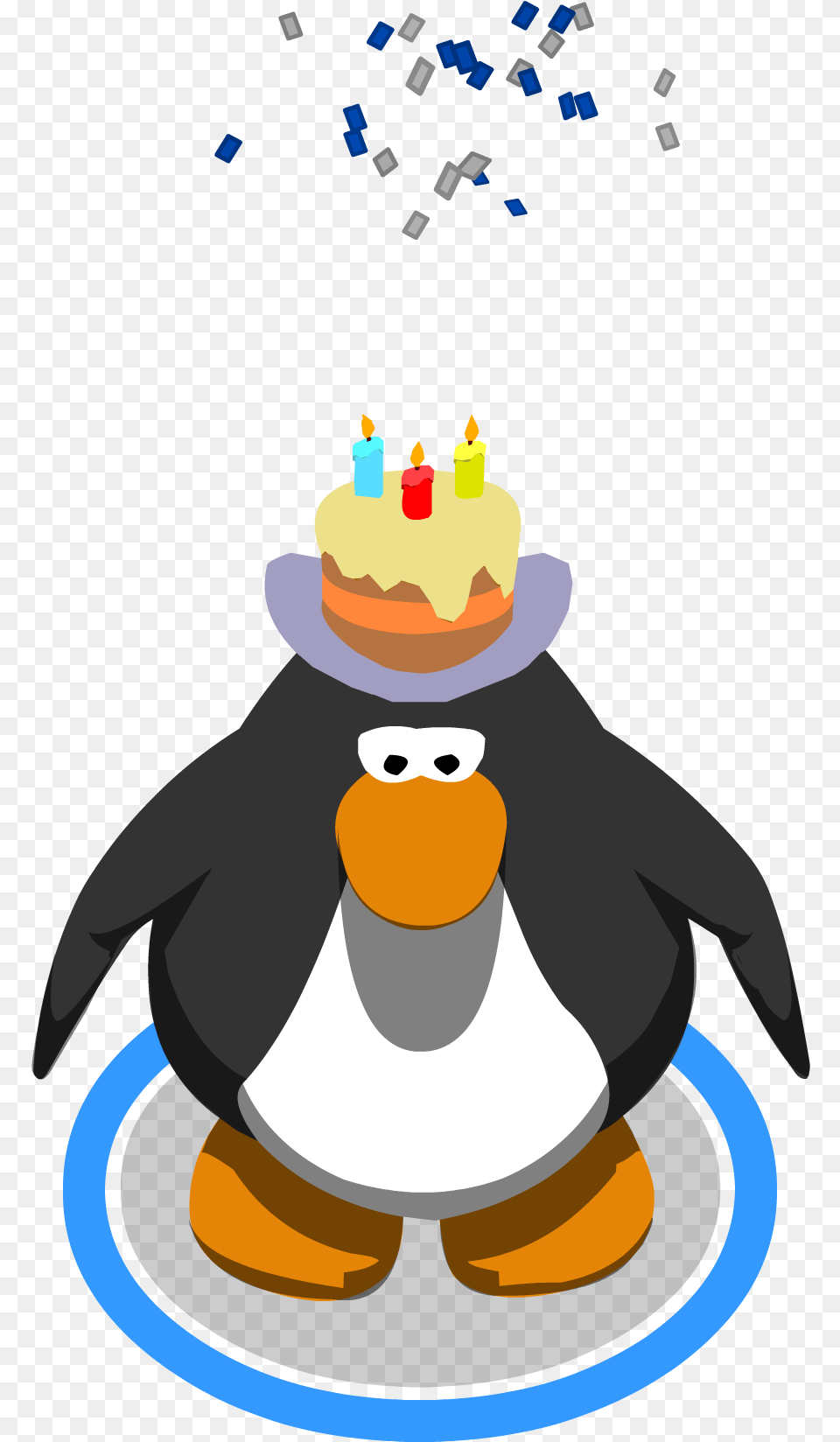 Clipart Penguin Happy Birthday Club Penguin Propeller Hat, Nature, Outdoors, Snow, Snowman Free Png Download