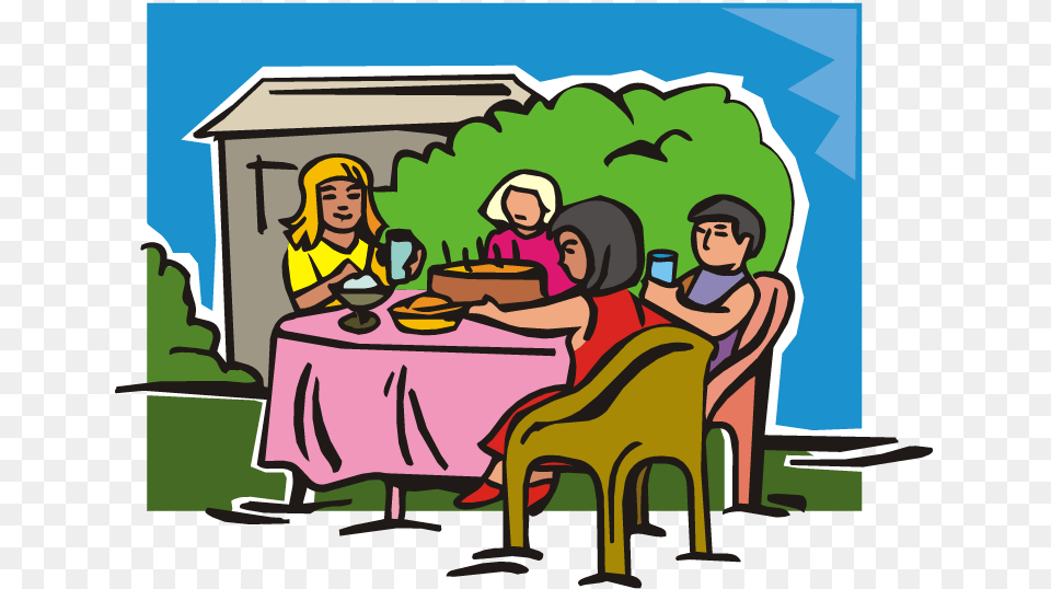 Clipart People Eating Together Clipart, Person, Meal, Lunch, Food Png Image
