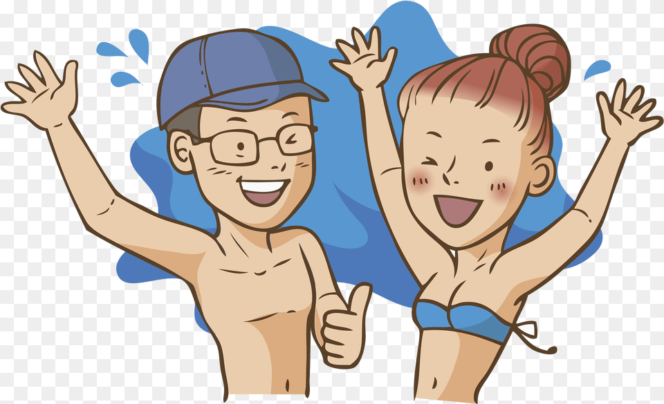 Clipart People Summer Man And Woman Summer Clipart, Finger, Baby, Body Part, Person Png Image