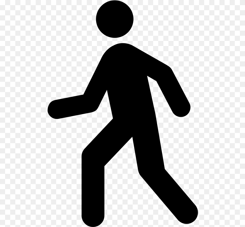 Clipart People Walking Person Walking Clipart, Gray Free Png Download