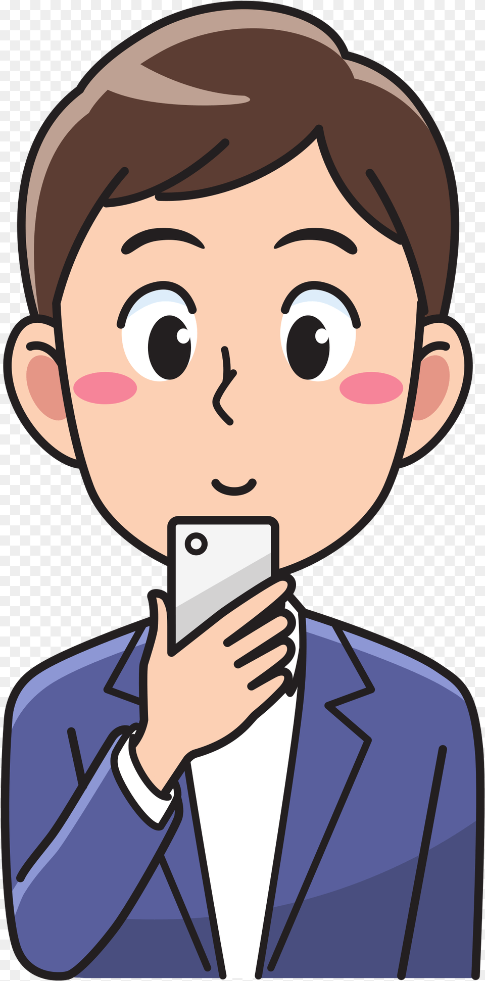 Clipart Person Man Person With Smartphone Clipart, Photography, Baby, Portrait, Face Free Transparent Png