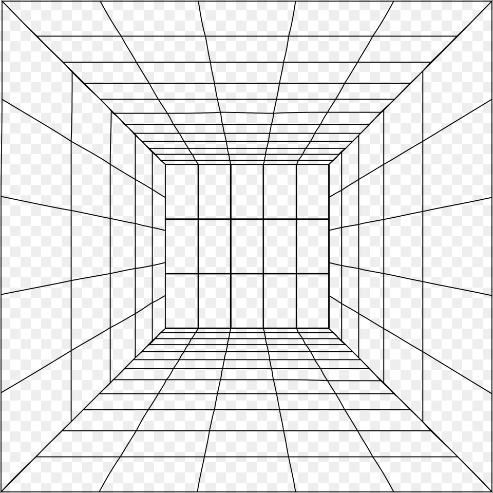 Clipart Perspective Grid, Gray Png Image