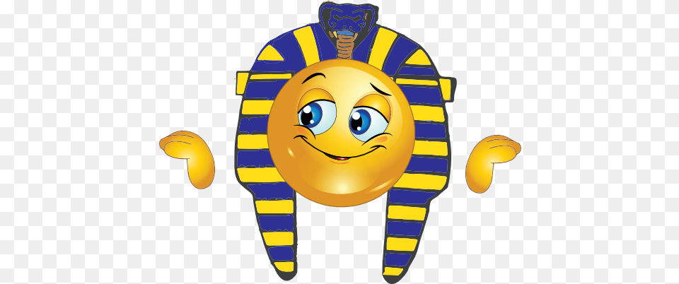 Clipart Pharaoh Boy Smiley Egyptian Smiley Face 512x401 Egyptian Emoticon, Baby, Person, Animal, Bee Free Png Download