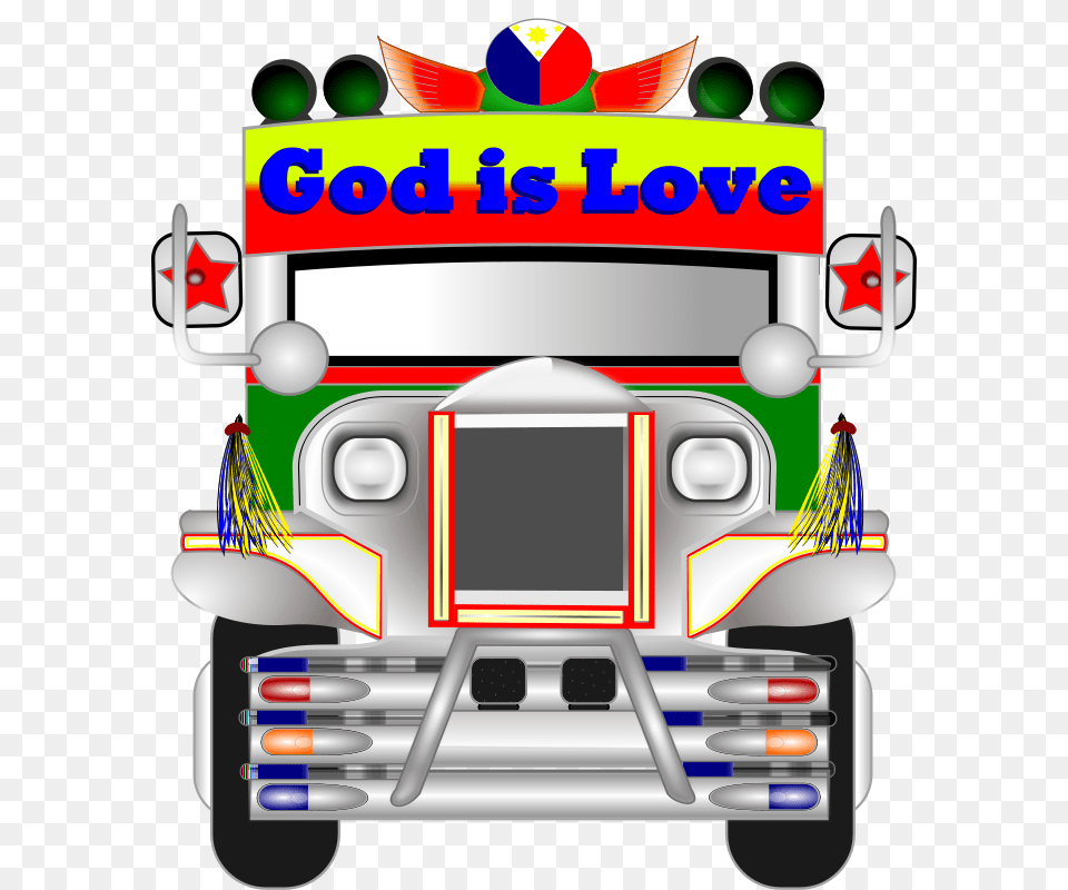 Clipart Philippine Jeepney Wsnaccad, Vehicle, Van, Transportation, Ambulance Png Image