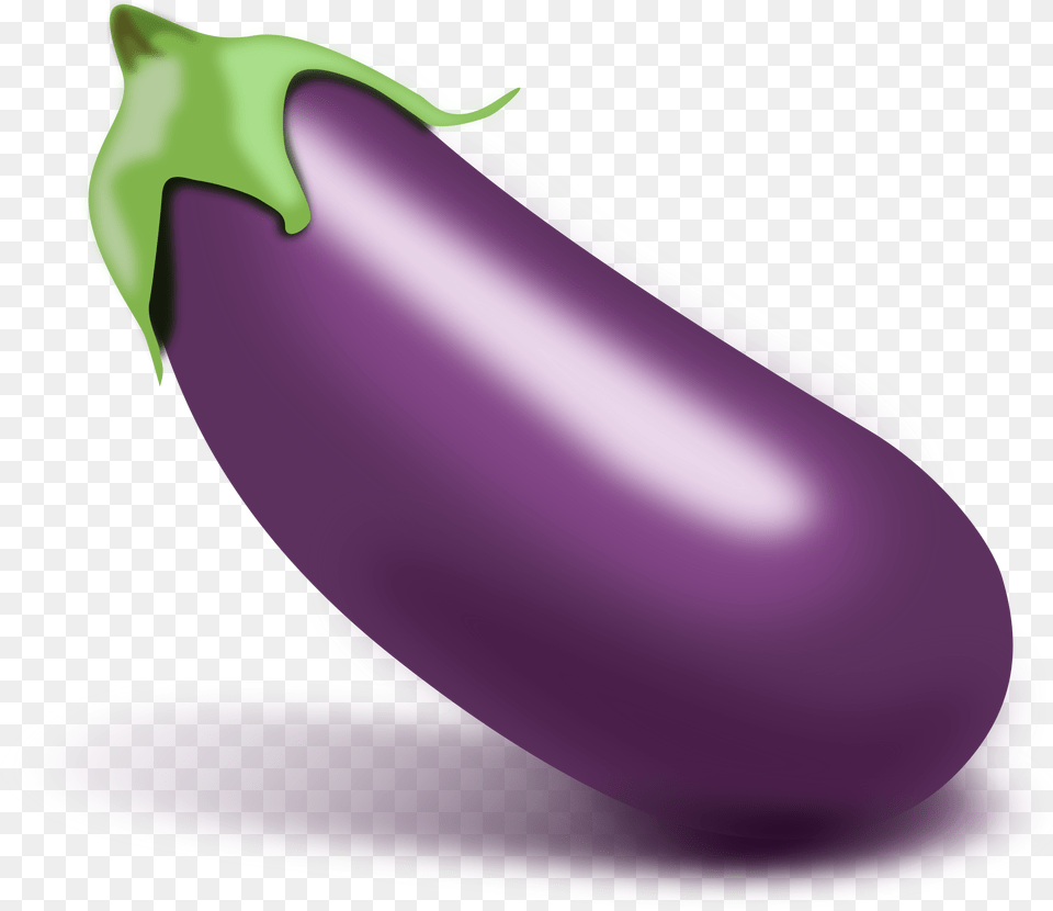 Clipart Picture Of Eggplant, Food, Produce, Purple, Plant Png Image