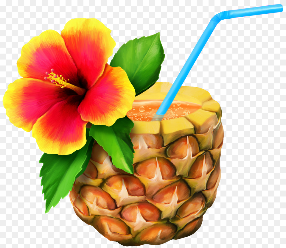 Clipart Pineapple Hawaiian Pineapple Clipart, Food, Fruit, Plant, Produce Free Png Download
