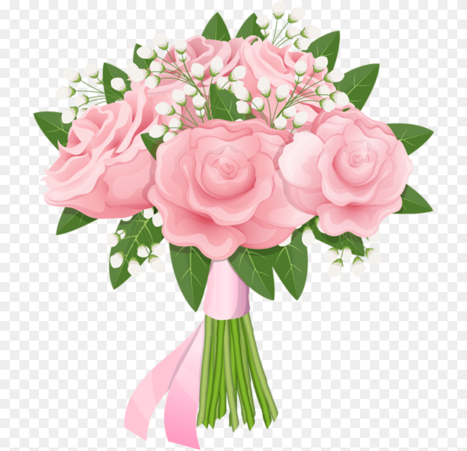 Clipart Pink Bouquet Roses Background, Flower, Flower Arrangement, Flower Bouquet, Plant Free Transparent Png