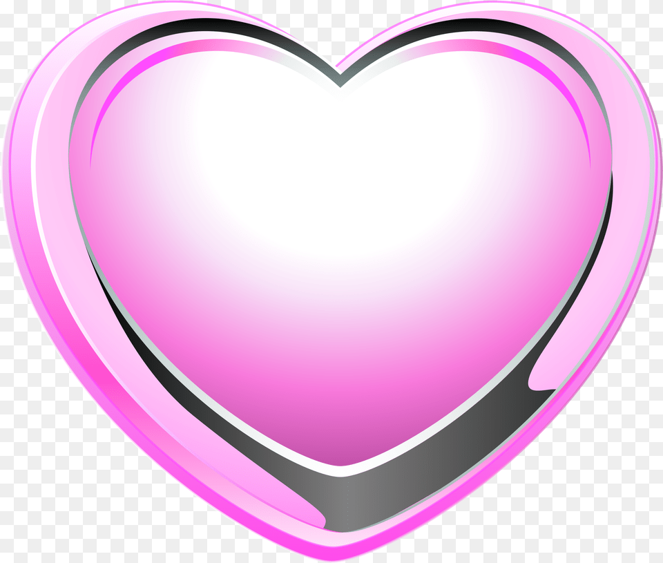 Clipart Pink Heart Logo, Disk Free Png