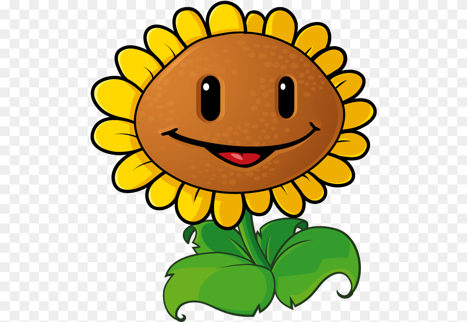 Clipart Plant Versus Zombie Sunflower Plants Vs Zombies, Flower, Daisy, Leaf, Dynamite Png Image