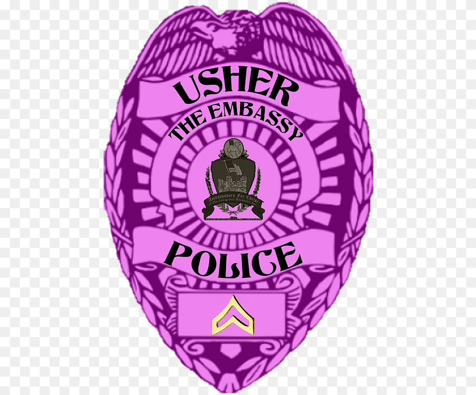 Clipart Police Badge Vector, Logo, Symbol, Purple, Can Png