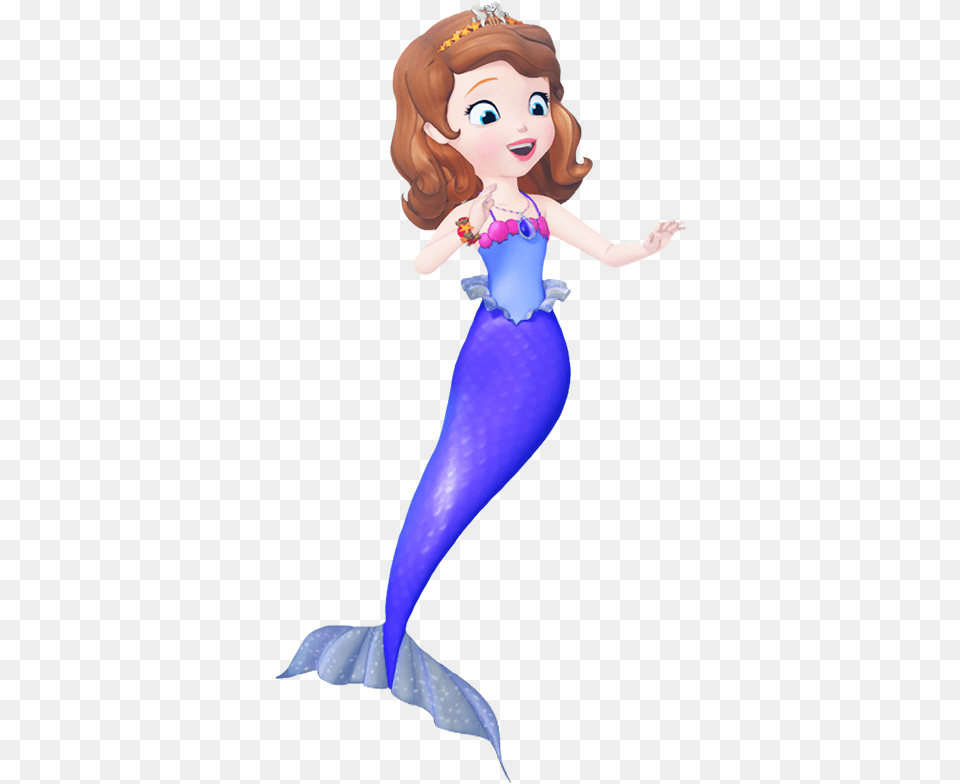 Clipart Princess Sofia Sofia The First As A Mermaid, Person, Cartoon, Face, Head Png Image