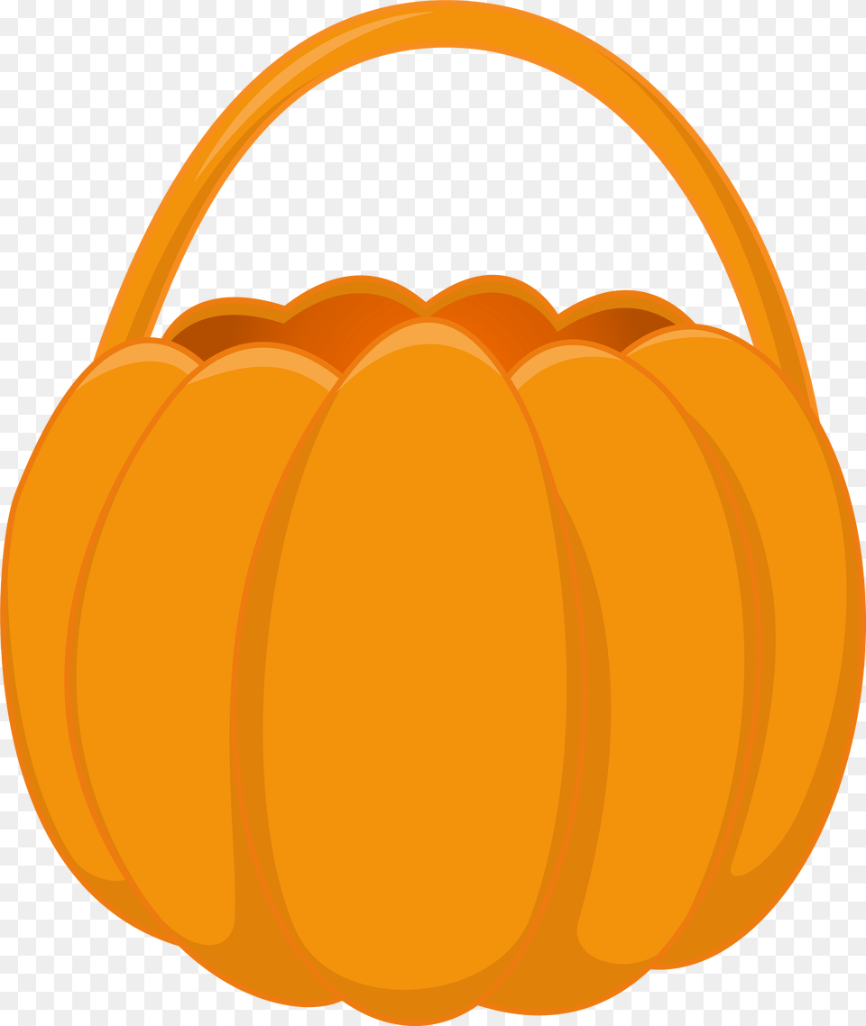 Clipart Pumpkin Basket, Food, Plant, Produce, Vegetable Free Png