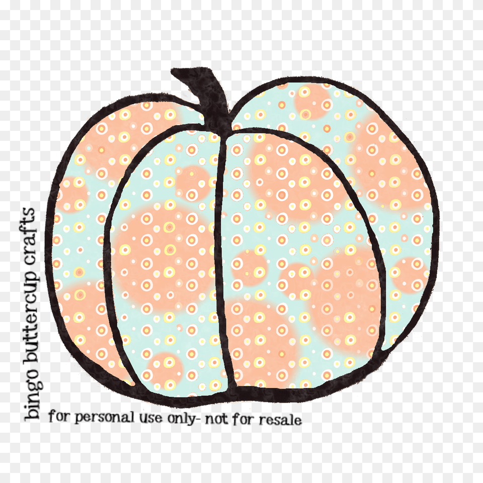 Clipart Pumpkin Polka Dot Free Png Download