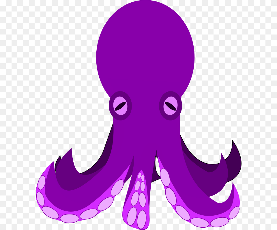 Clipart Purple Octopus Clipart, Animal, Sea Life, Invertebrate Png