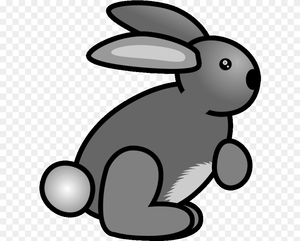 Clipart Rabbit Garden Transparent For Download Rabbit Clip Art Gif, Animal, Mammal, Fish, Sea Life Free Png