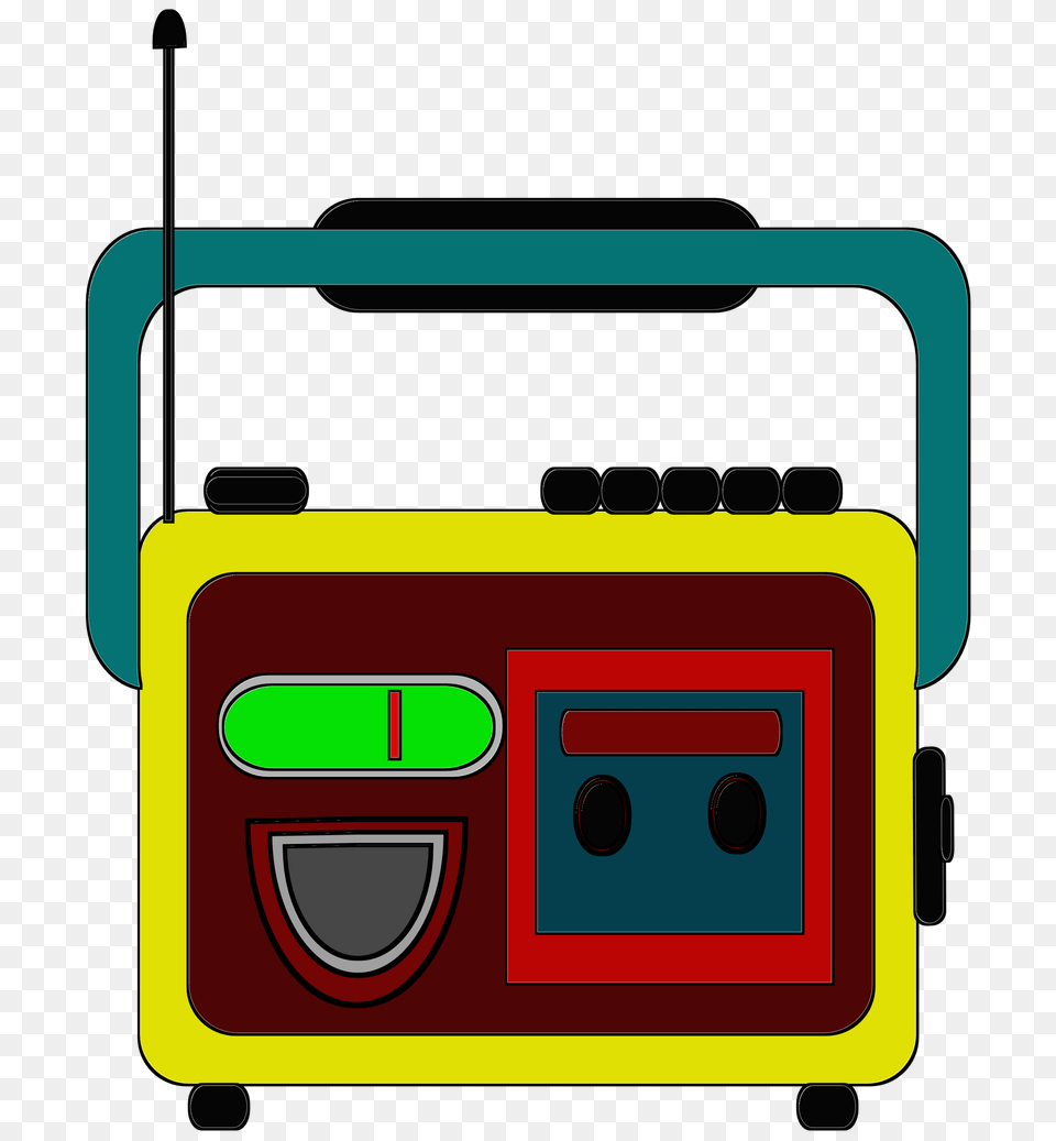 Clipart Radio And Tape Together Electronics, Gas Pump, Machine, Pump Free Png