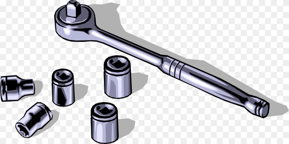 Clipart Ratchet Illustration Of Socket Wrench Clipart, Blade, Razor, Weapon Png Image