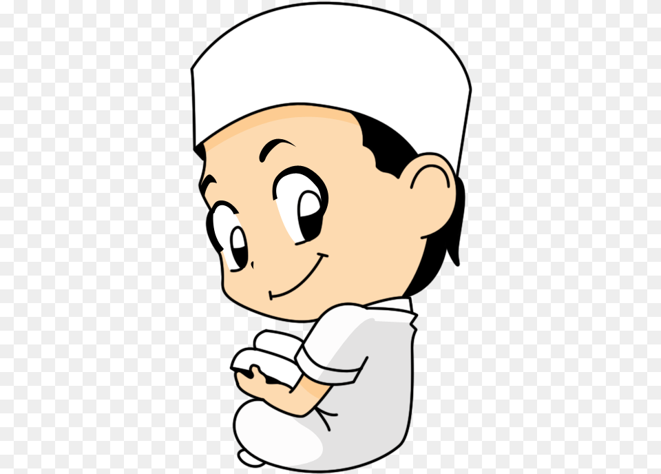 Clipart Reading Gambar Islam Cartoon, Baby, Person, Face, Head Free Png Download