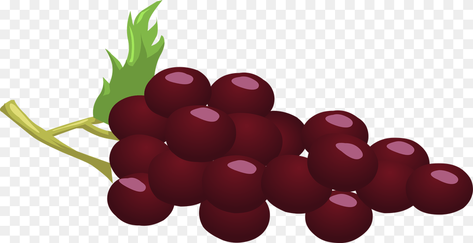 Clipart Red Grape Clipart, Food, Fruit, Grapes, Plant Free Png