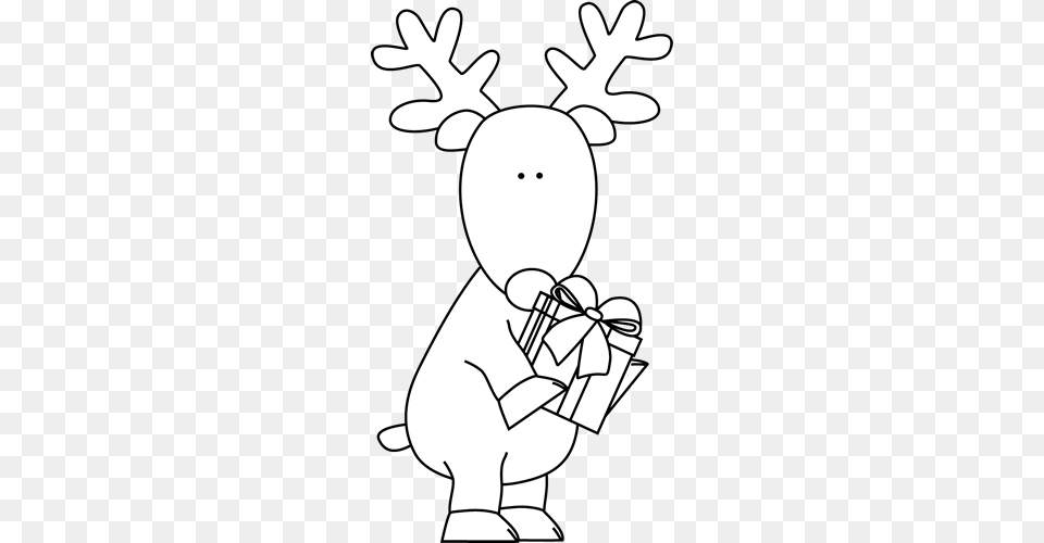 Clipart Reindeer Black And White Reindeer Black And White Clip Art, Ammunition, Grenade, Weapon Free Png