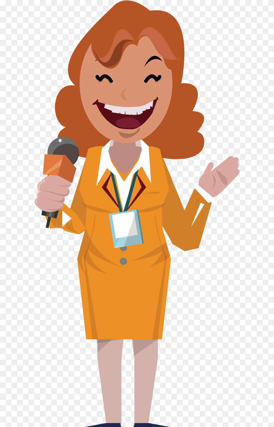 Clipart Reporter, Person, Microphone, Electrical Device, Hand Png
