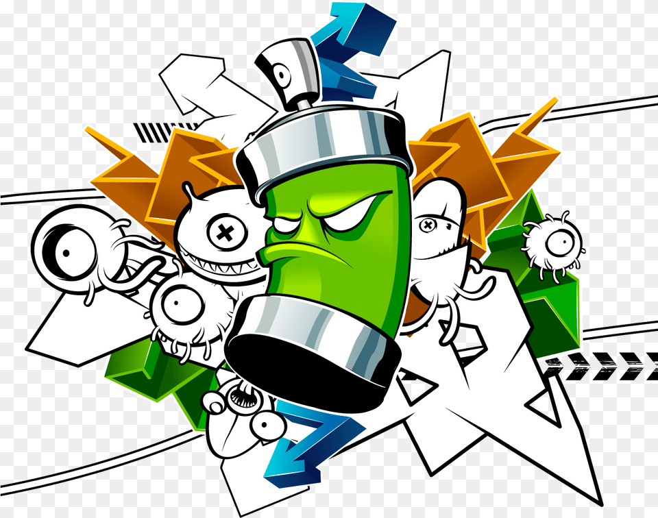 Clipart Resolution Graffiti Can Cartoon, Art, Bulldozer, Machine, Graphics Free Png