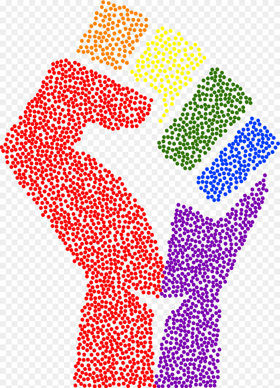 Clipart Resolution Raised Fist Rainbow, Person Free Transparent Png