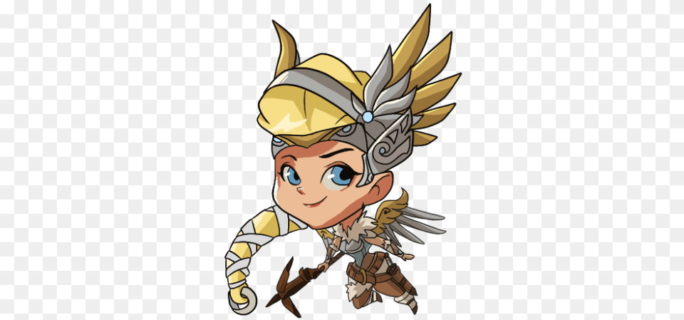 Clipart Resolution Overwatch Mercy Cute Spray, Book, Comics, Publication, Baby Png