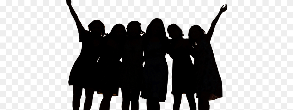 Clipart Resolution Group Of Women Silhouette, Person, Concert, Crowd, People Free Png Download