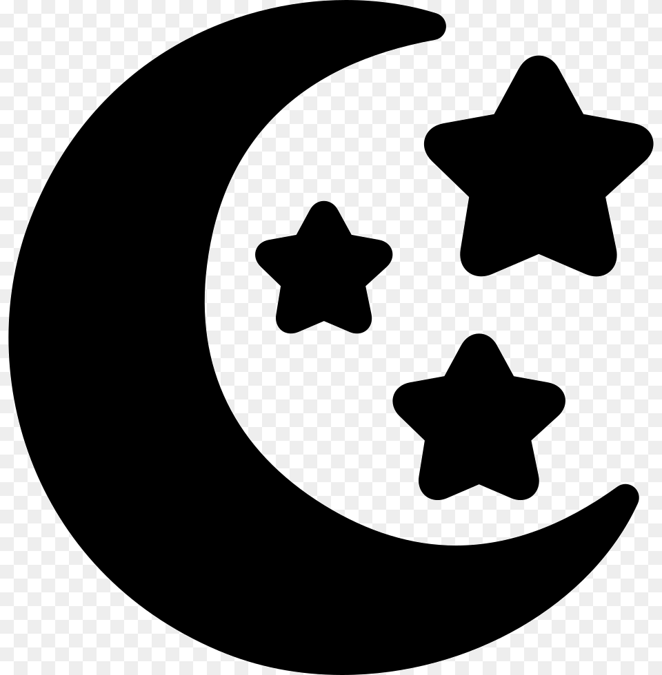 Clipart Resolution Moon With Stars Icon, Star Symbol, Symbol Png
