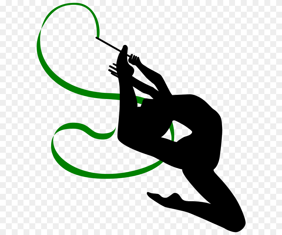 Clipart Rhythmic Gymnastics With Ribbon, Clothing, Footwear, Shoe, Light Free Transparent Png