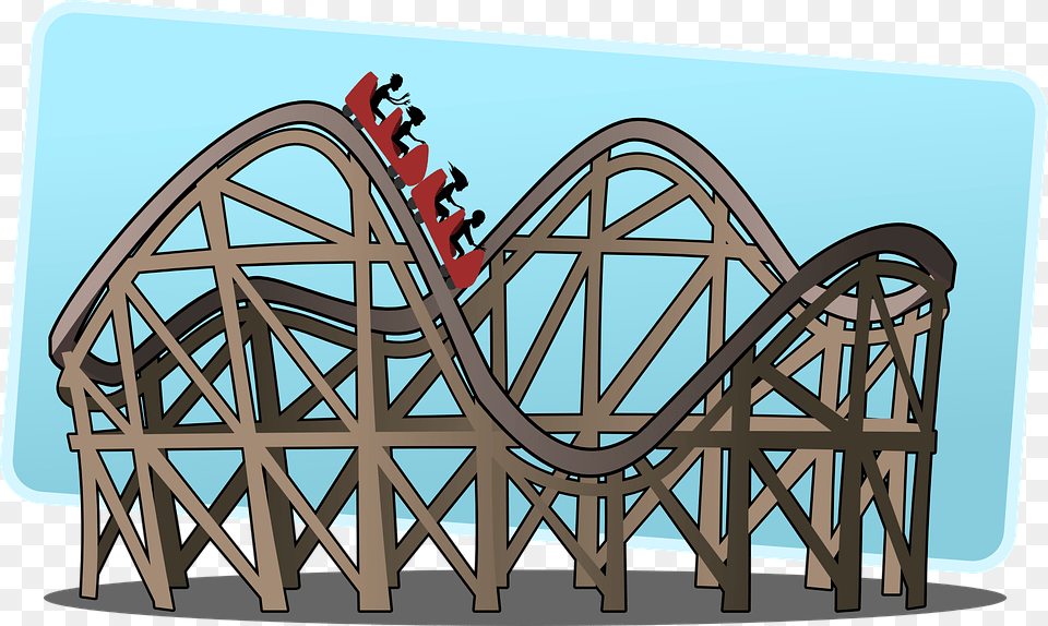 Clipart Roller Coaster, Amusement Park, Fun, Roller Coaster, Person Png