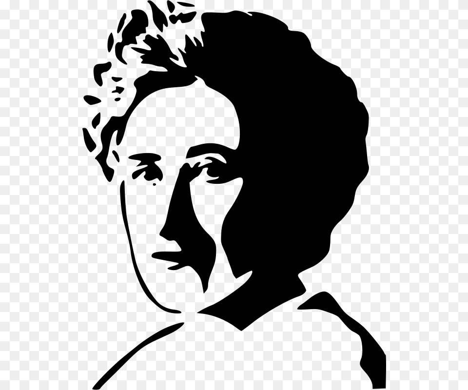 Clipart Rosa Luxemburg Hedwig, Gray Png Image