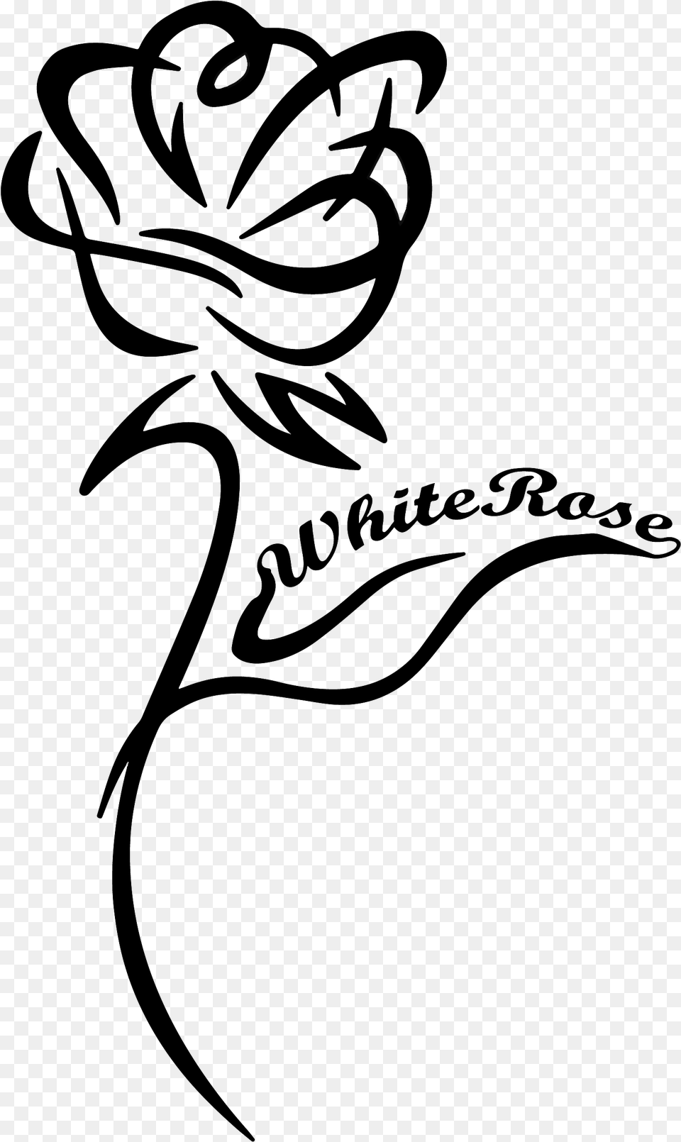 Clipart Rose Black And White, Blackboard Free Png