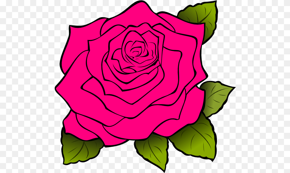 Clipart Rose Pink Pink Rose Cartoon, Flower, Plant, Petal Free Transparent Png