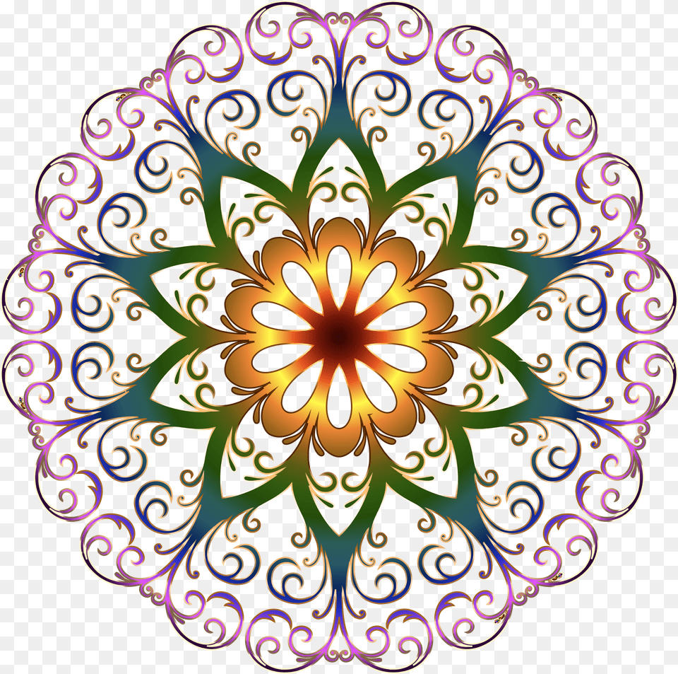 Clipart Round Flower Design Full Background Pattern Flower Design, Accessories, Art, Floral Design, Fractal Free Transparent Png
