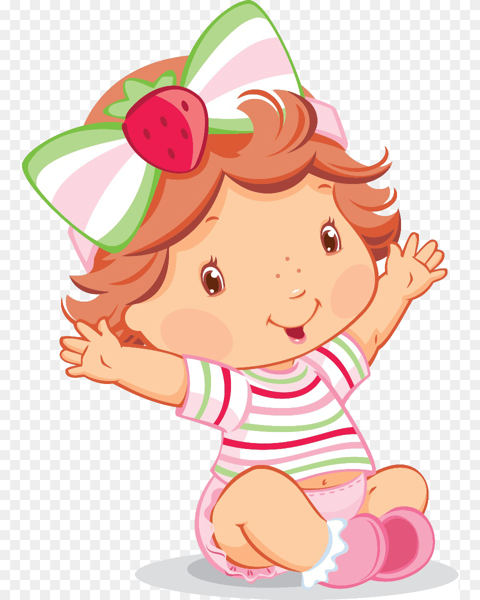 Clipart Royalty Baby Fiesta Huge Strawberry Shortcake Baby, Person, Face, Head Free Png